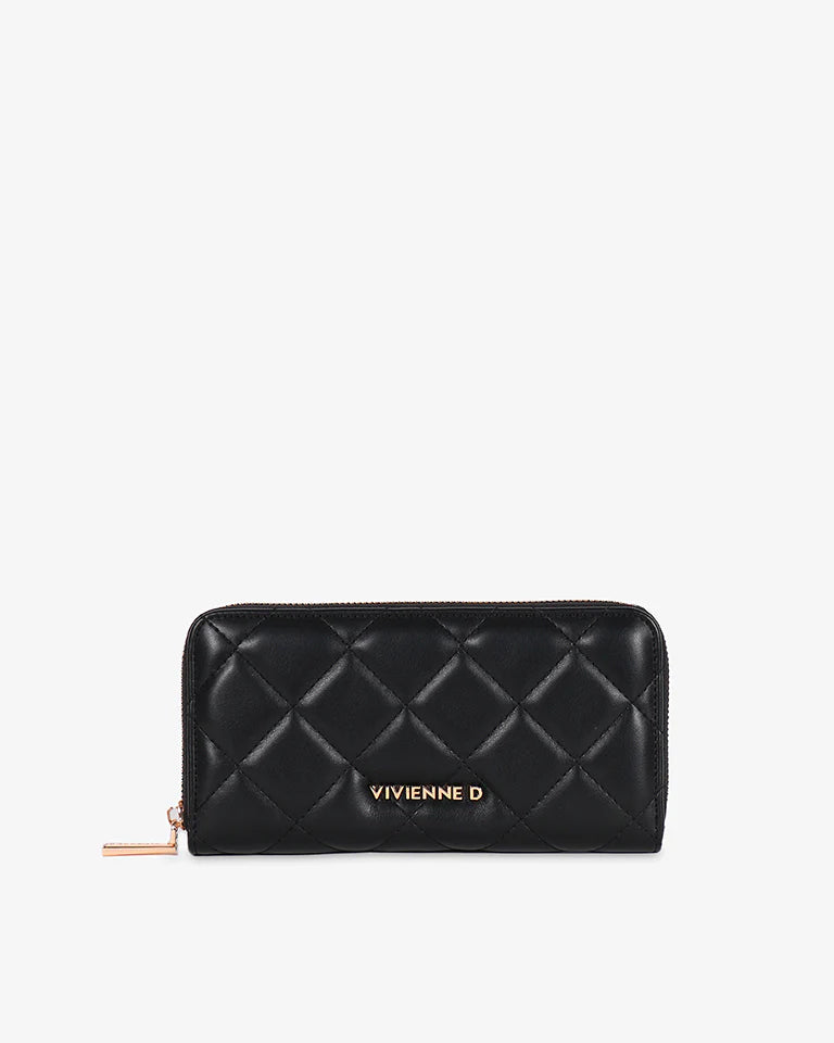 Vivienne D. donna portafoglio Venezia V072 Nero