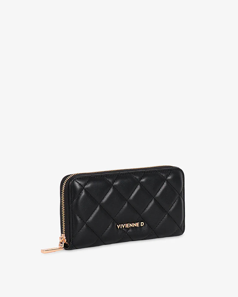 Vivienne D. donna portafoglio Venezia V072 Nero