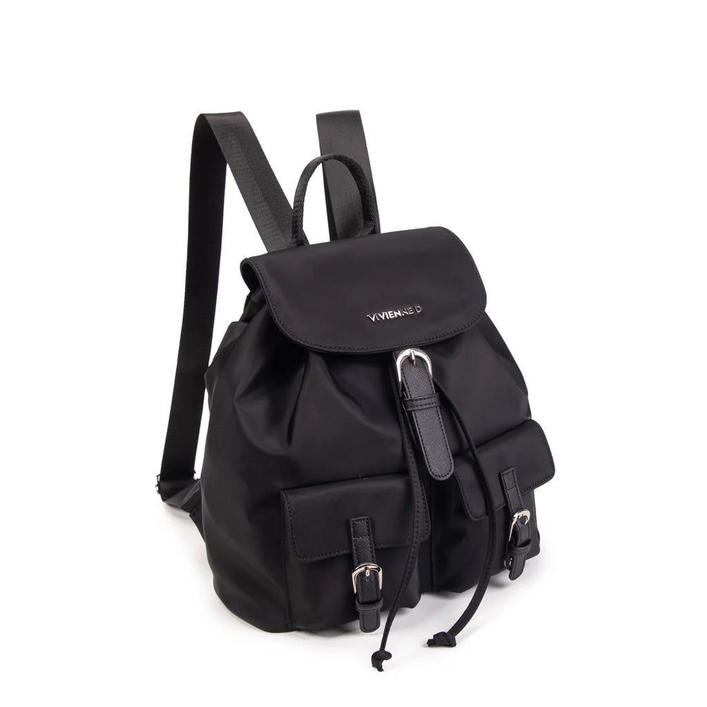 Vivienne D. donna zaino Nylon V129 Nero