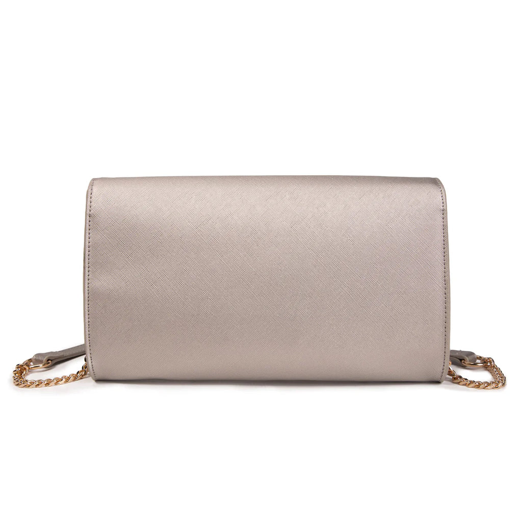 Vivienne D. donna borsa Mini Saffiano V164 Argento