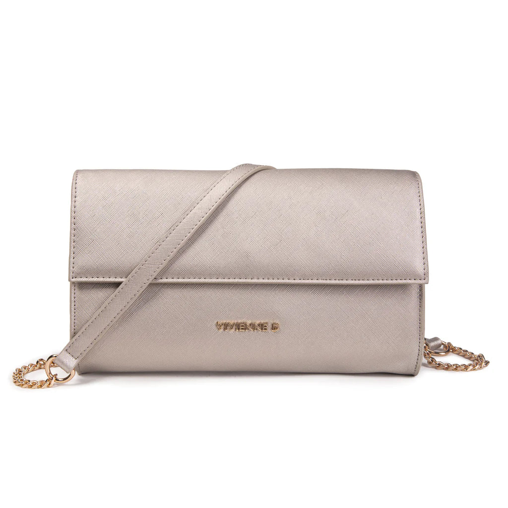Vivienne D. donna borsa Mini Saffiano V164 Argento