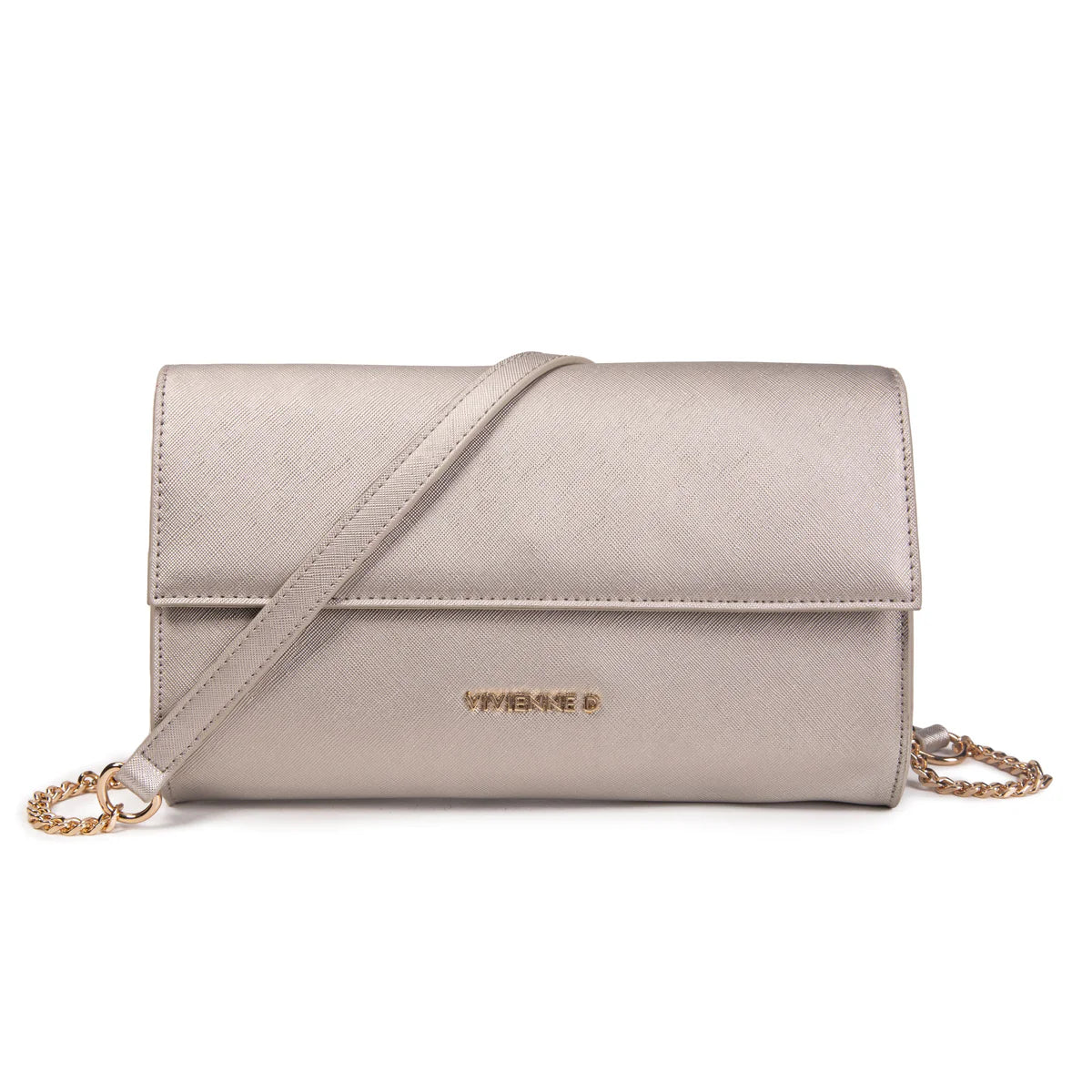 Vivienne D. donna borsa Mini Saffiano V164 Argento