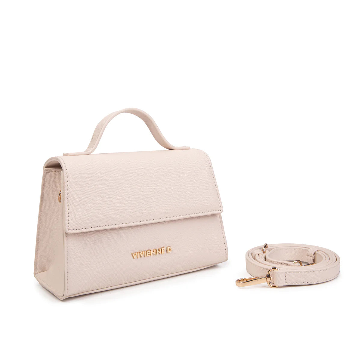 Vivienne D. donna borsa Mini Saffiano V165 Beige