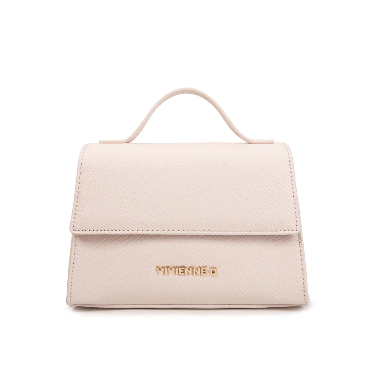 Vivienne D. donna borsa Mini Saffiano V165 Beige