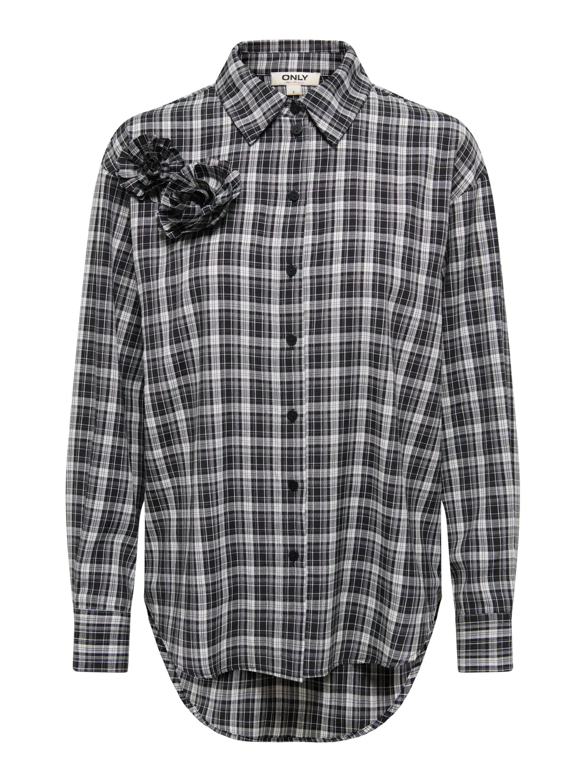 Only camicia BALVE LS CHECK 15384036 BLACK