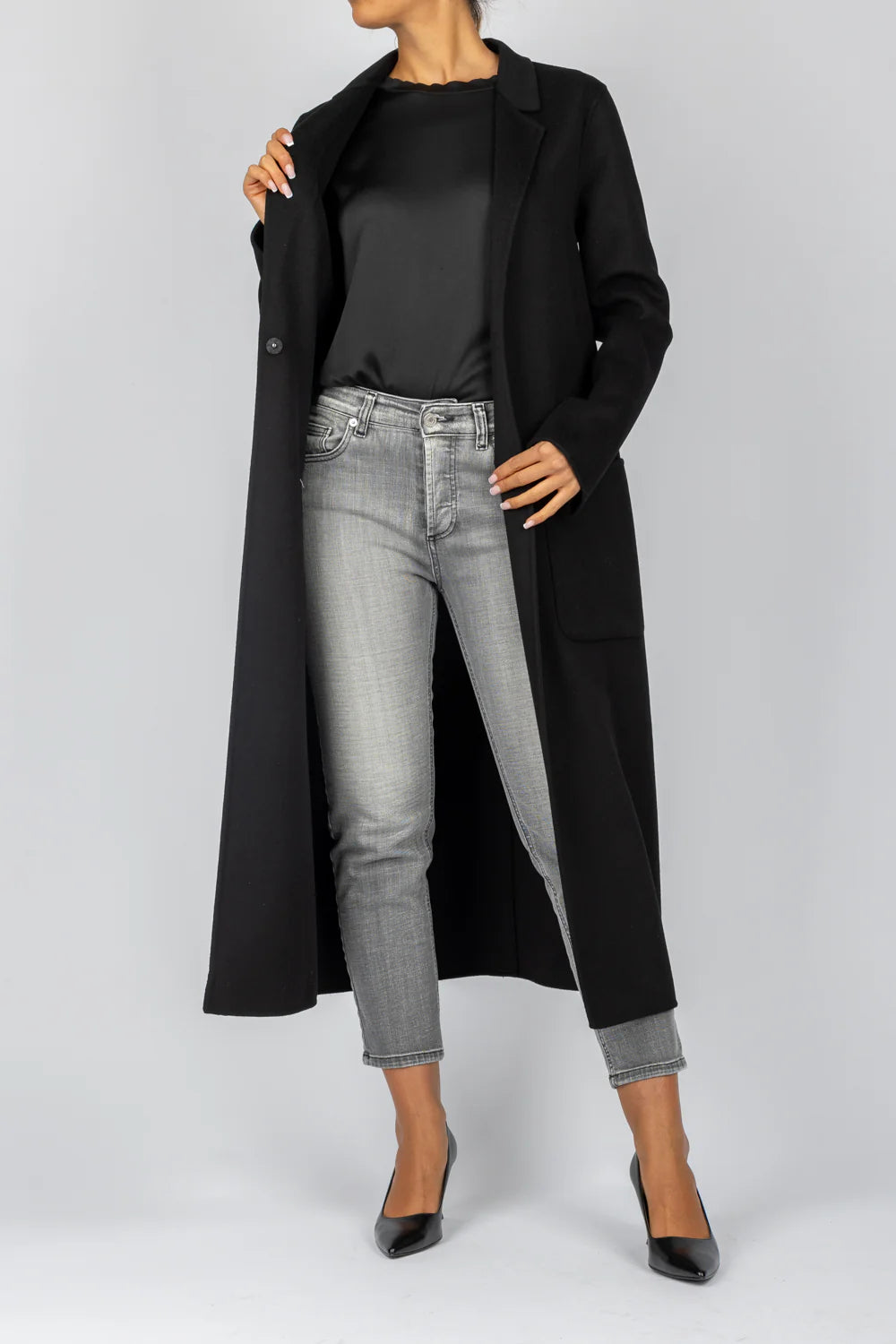 Vicolo donna cappotto TS0005 Nero