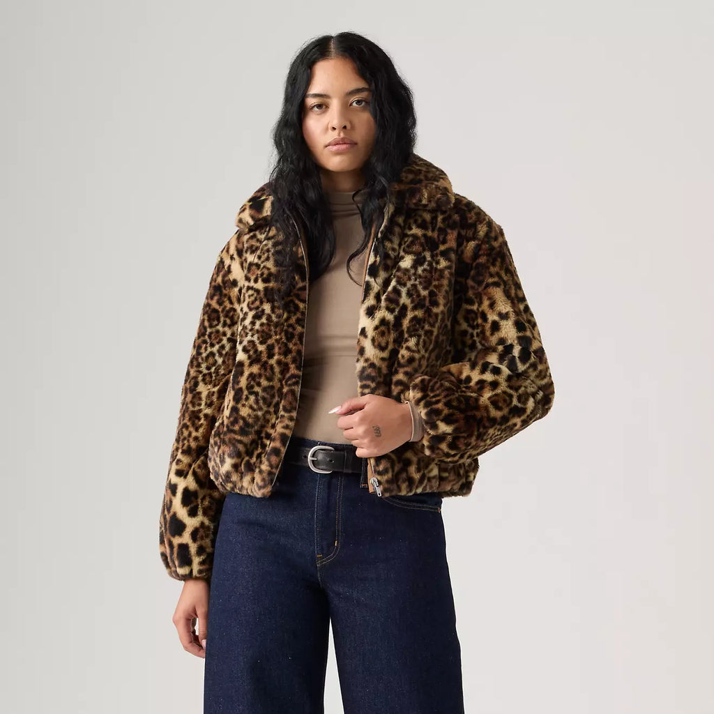Levi's donna giubbino ELLE SHERPA LEOPARD JKT