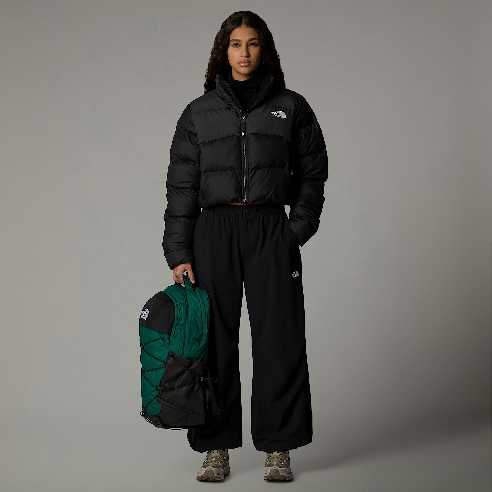 the north face donna giubbino cropped saikuru black