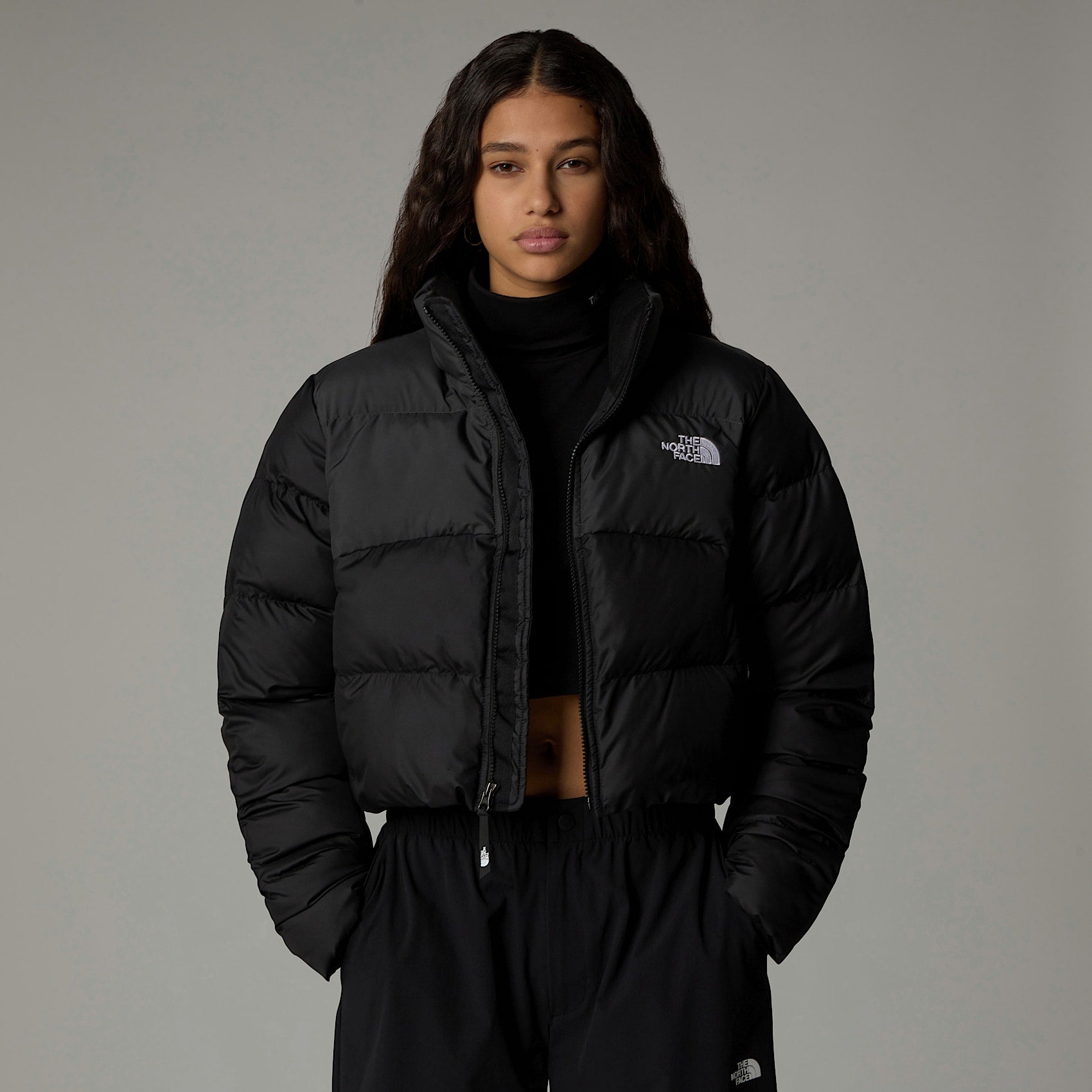 the north face donna giubbino cropped saikuru black