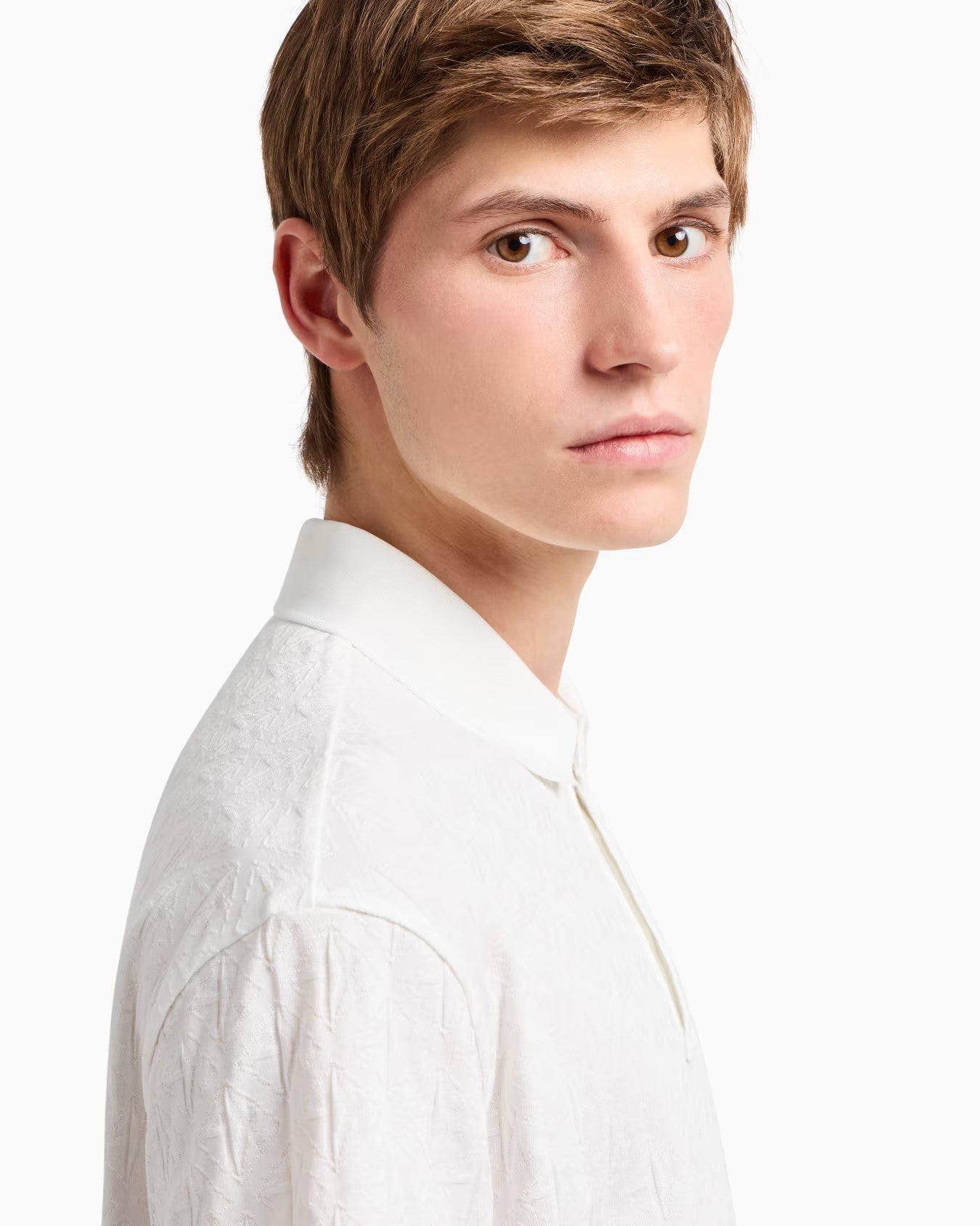 Armani Exchange uomo polo XM000219 AF10337U0009 Bianco