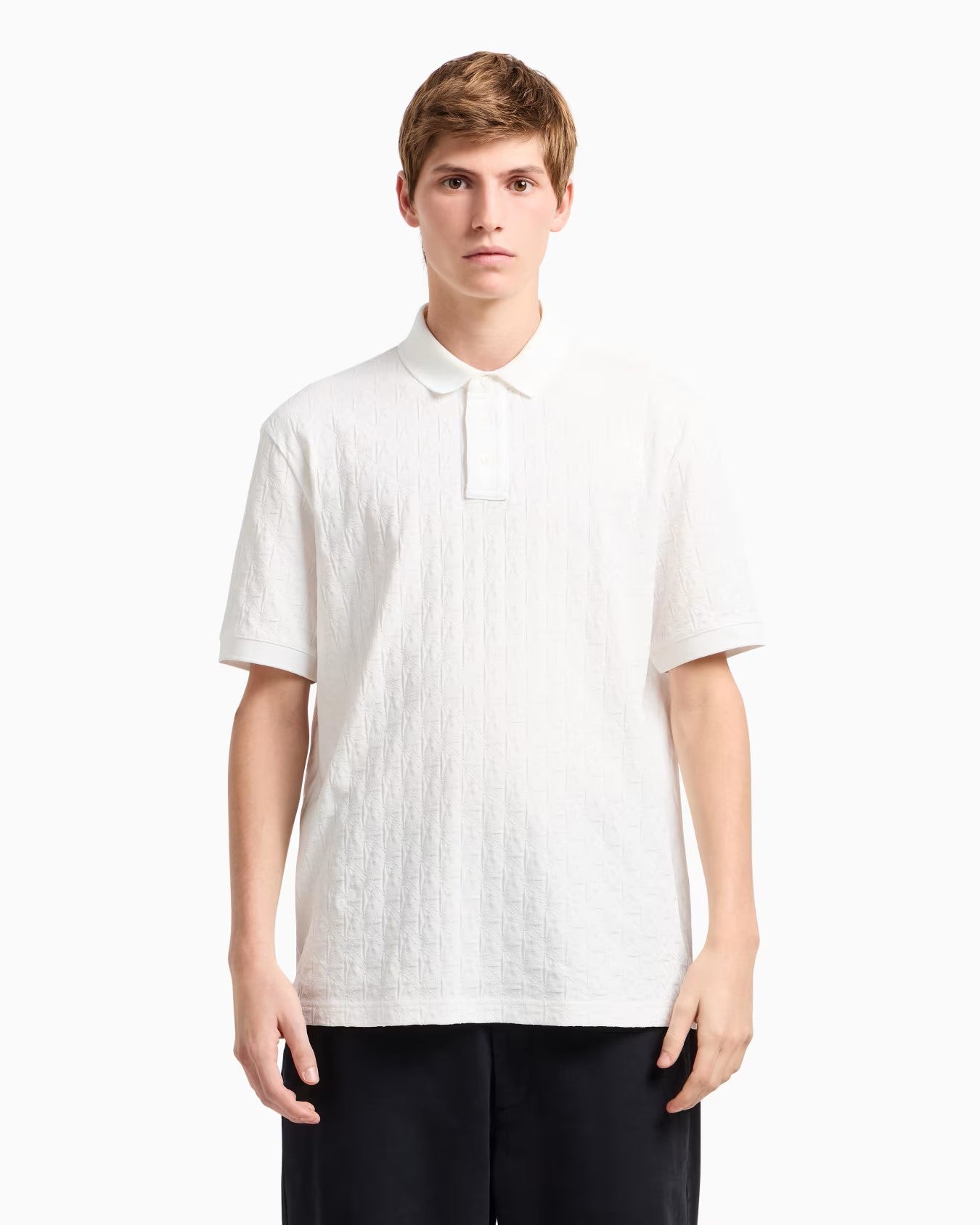 Armani Exchange uomo polo XM000219 AF10337U0009 Bianco