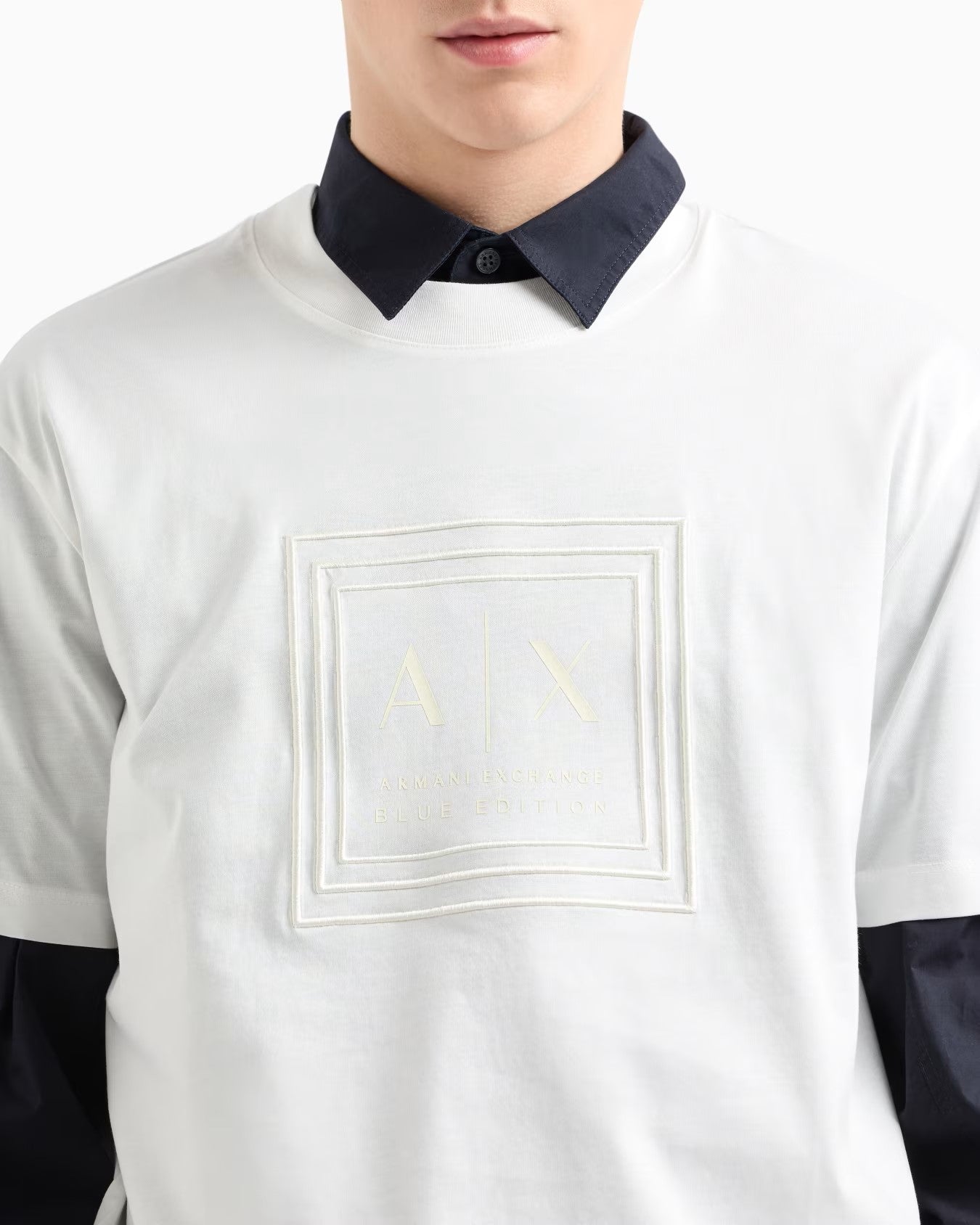 Armani Exchange uomo t-shirt XM000358AF10364 U0009 Bianco