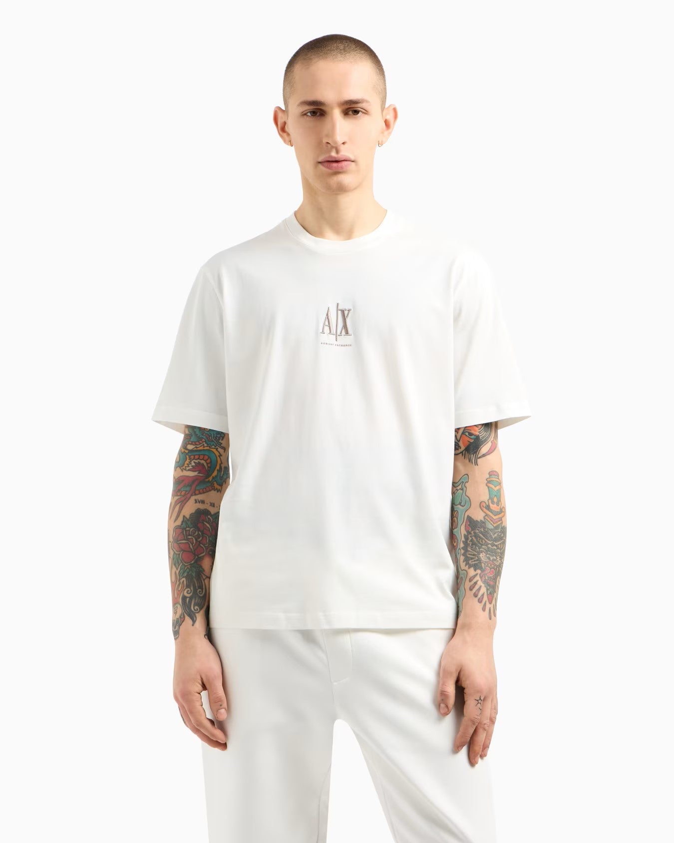Armani Exchange uomo t-shirt XM000363AF12308 Bianco
