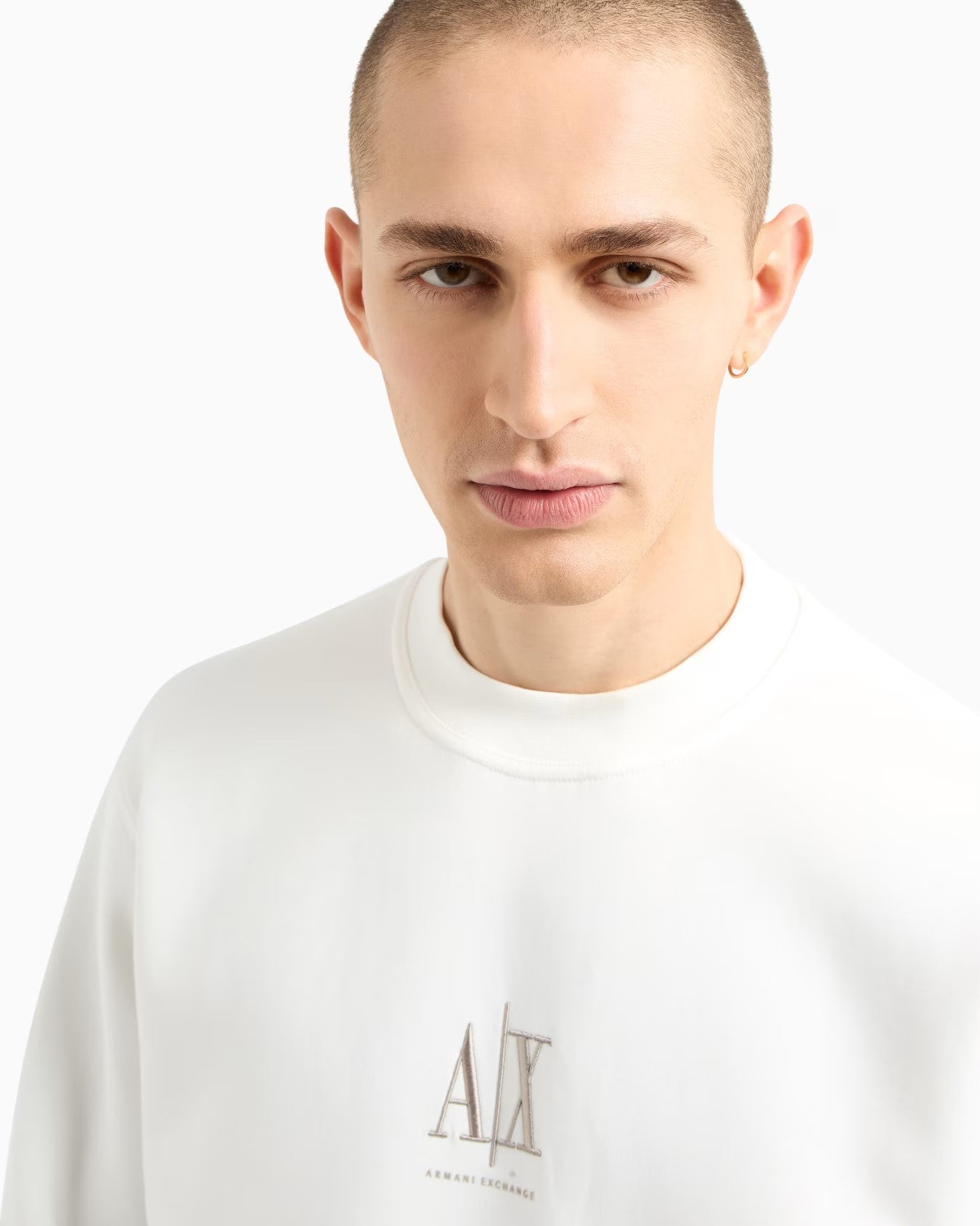 Armani Exchange uomo felpa XM000368AF10818 U0009 Bianco