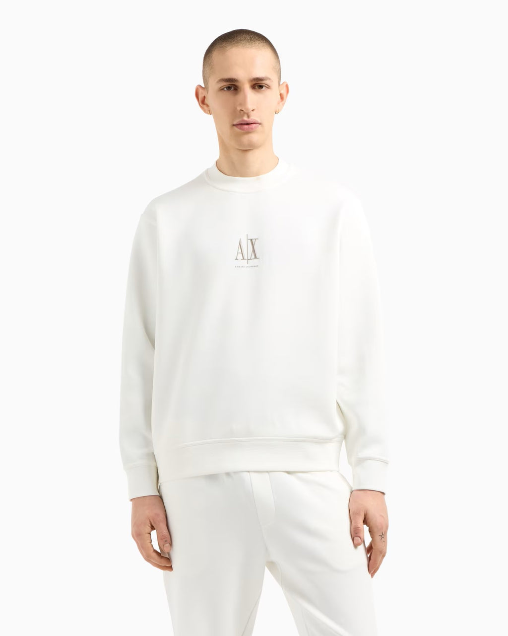 Armani Exchange uomo felpa XM000368AF10818 U0009 Bianco