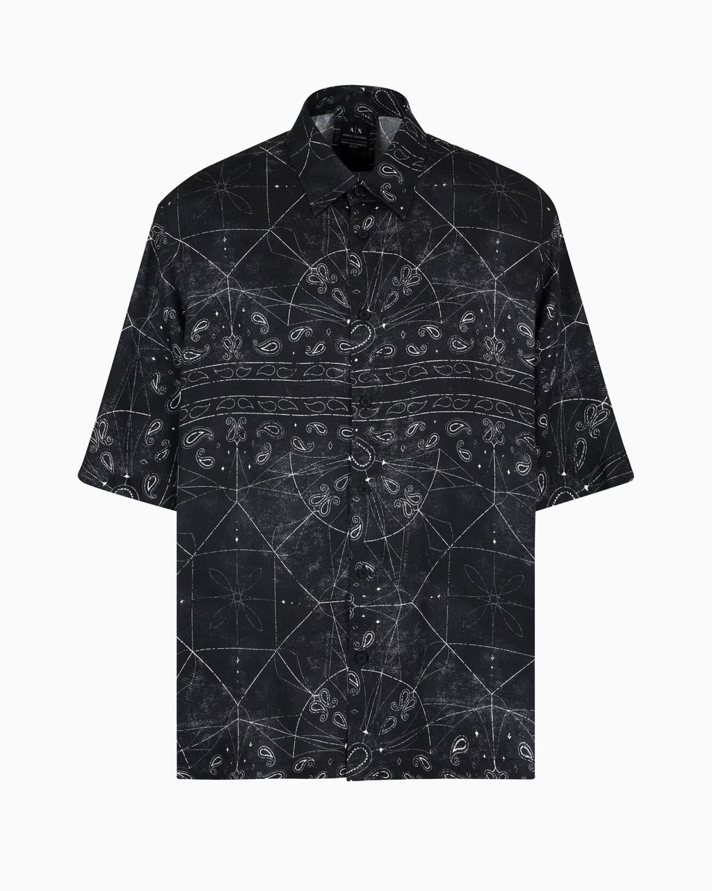 Armani Exchange uomo camicia XM000426 AF13235 FC040 nero