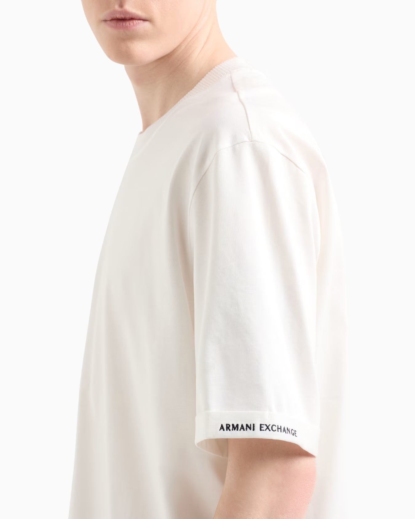 Armani Exchange uomo felpa XM000519AF10337U0009 Bianco