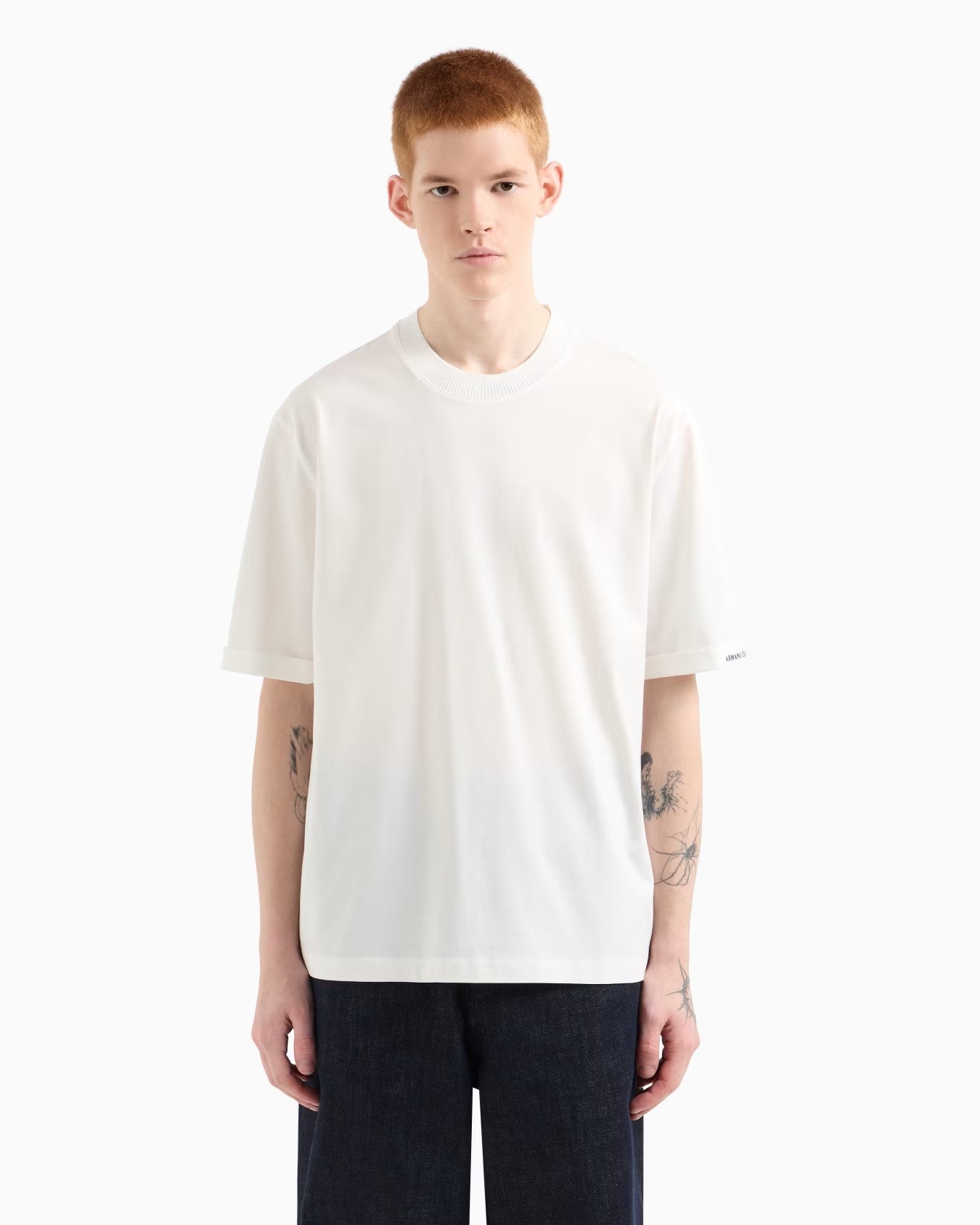 Armani Exchange uomo felpa XM000519AF10337U0009 Bianco