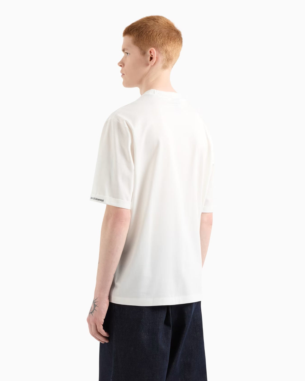 Armani Exchange uomo felpa XM000519AF10337U0009 Bianco