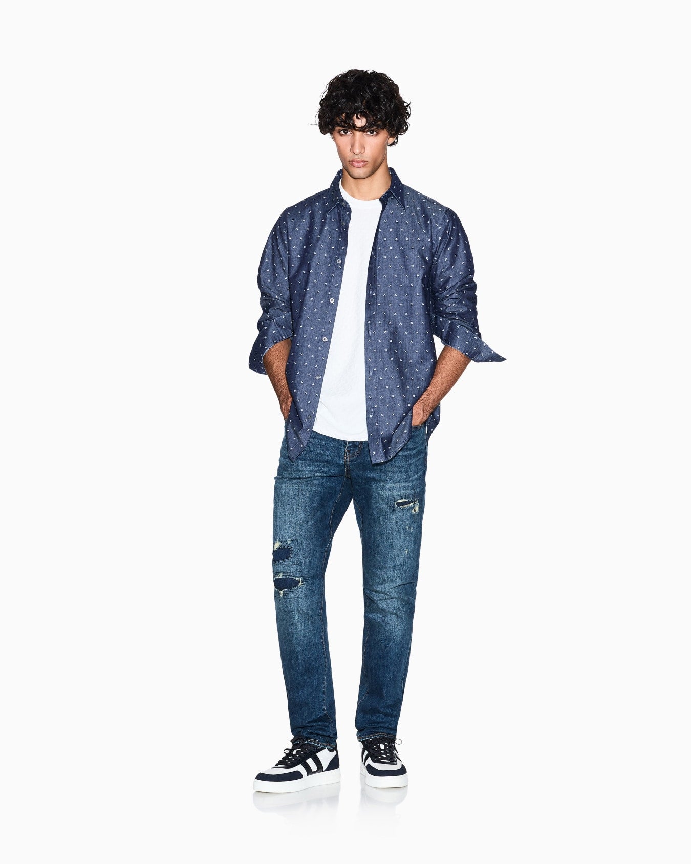Armani Exchange uomo camicia XM001716 AF17528 FB071