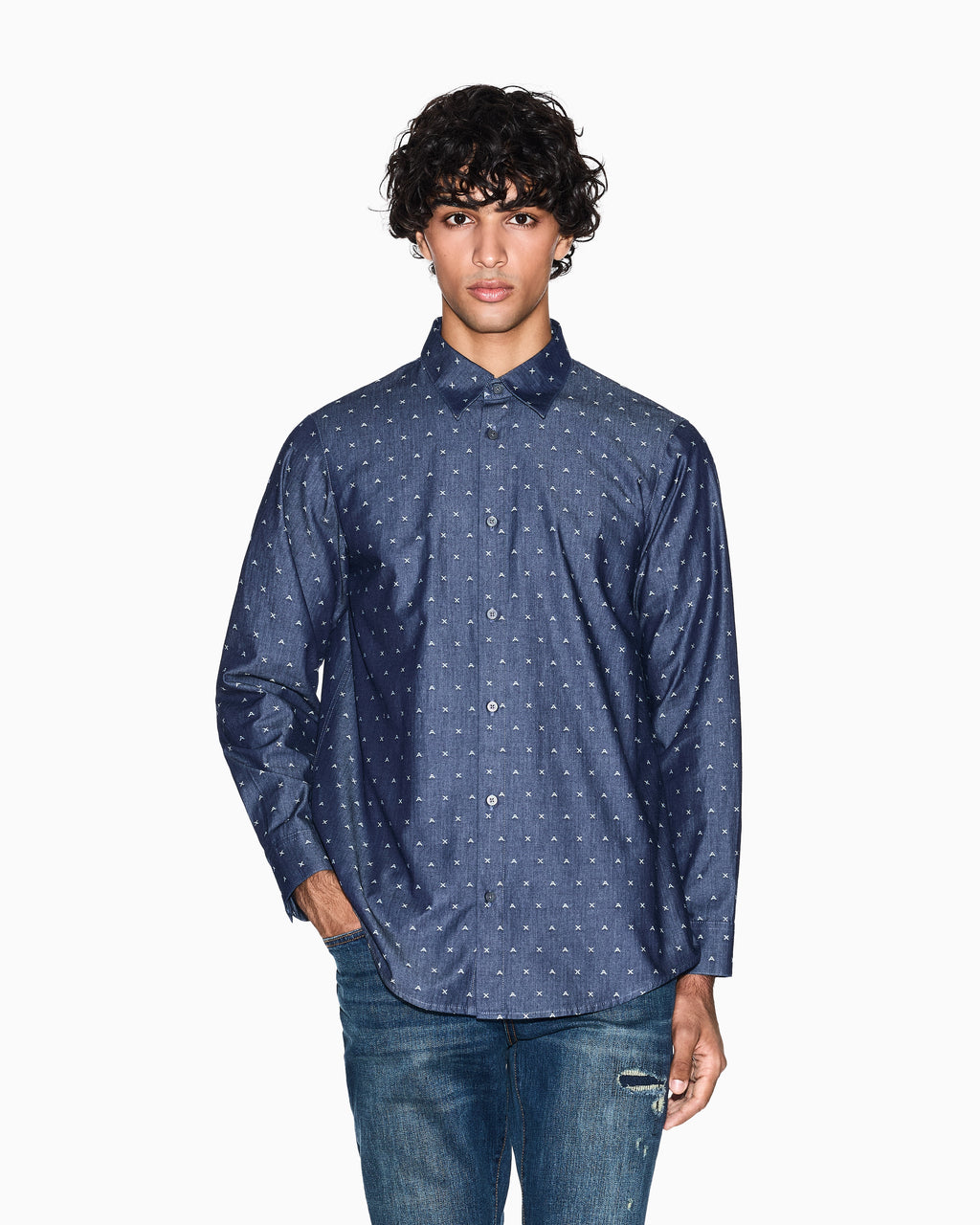 Armani Exchange uomo camicia XM001716 AF17528 FB071