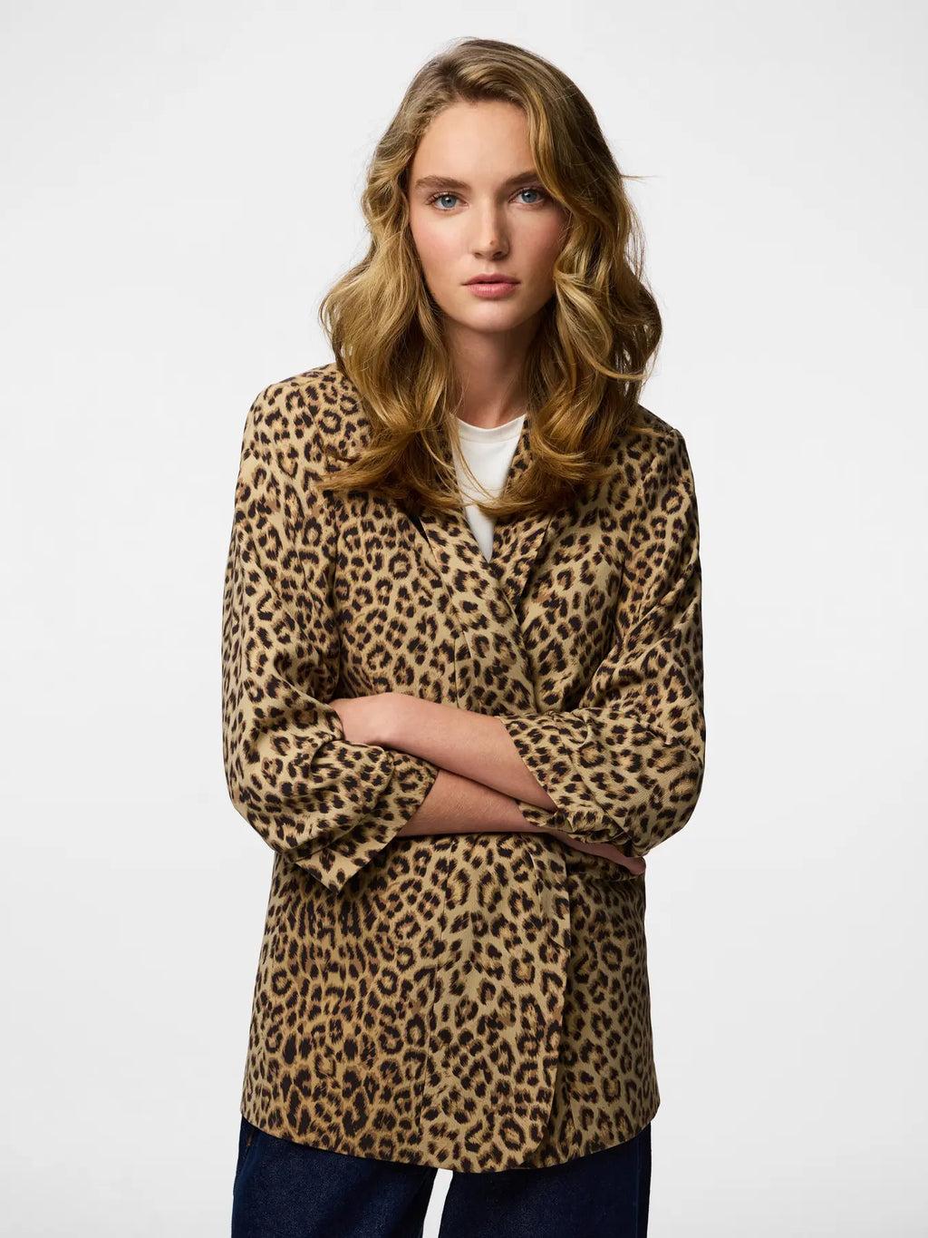 PIECES BLAZER BOSELLA 17126850 Natural LEO