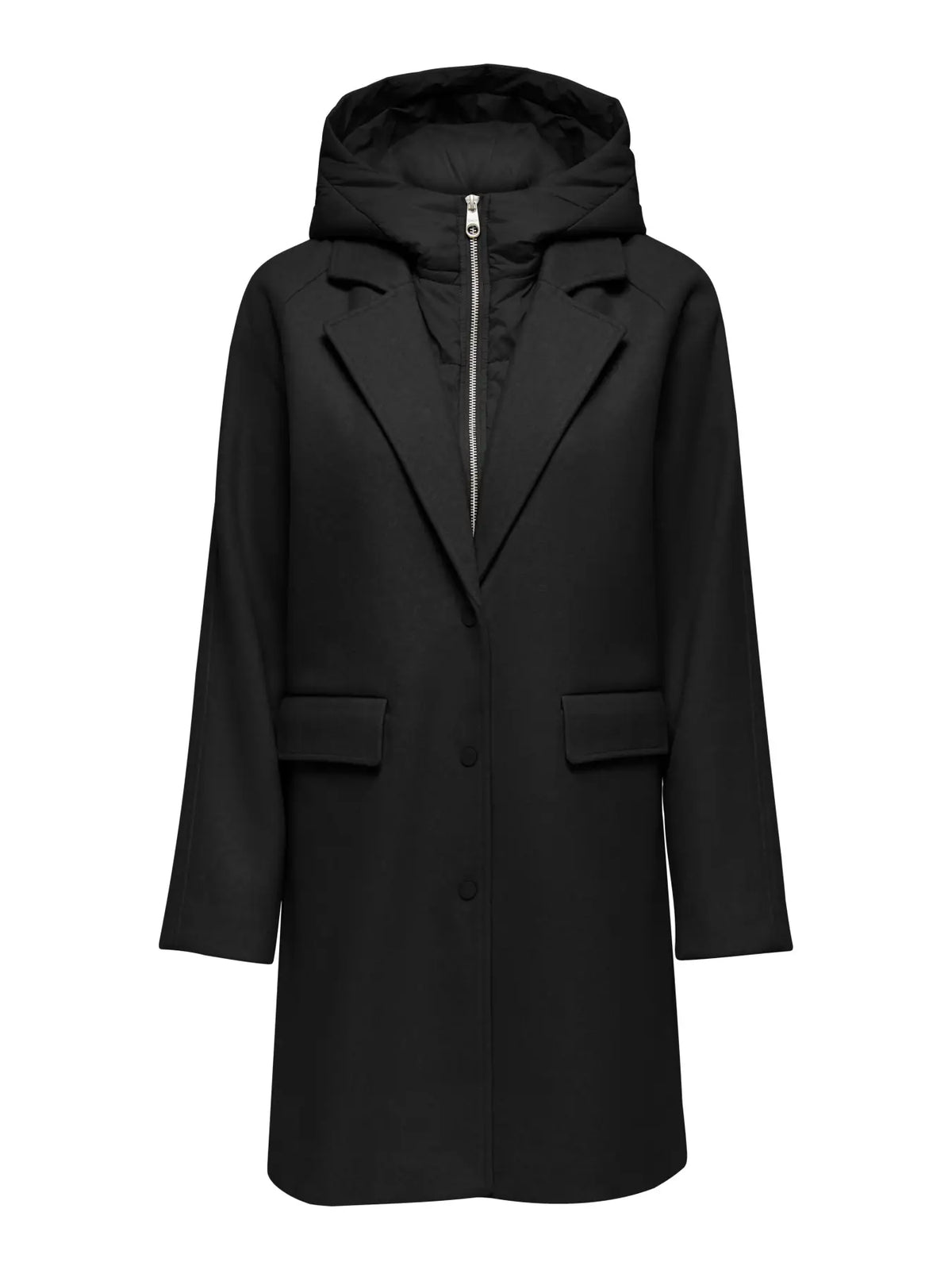 Only giubbino BLOOM HOOD COAT 15380748 Black