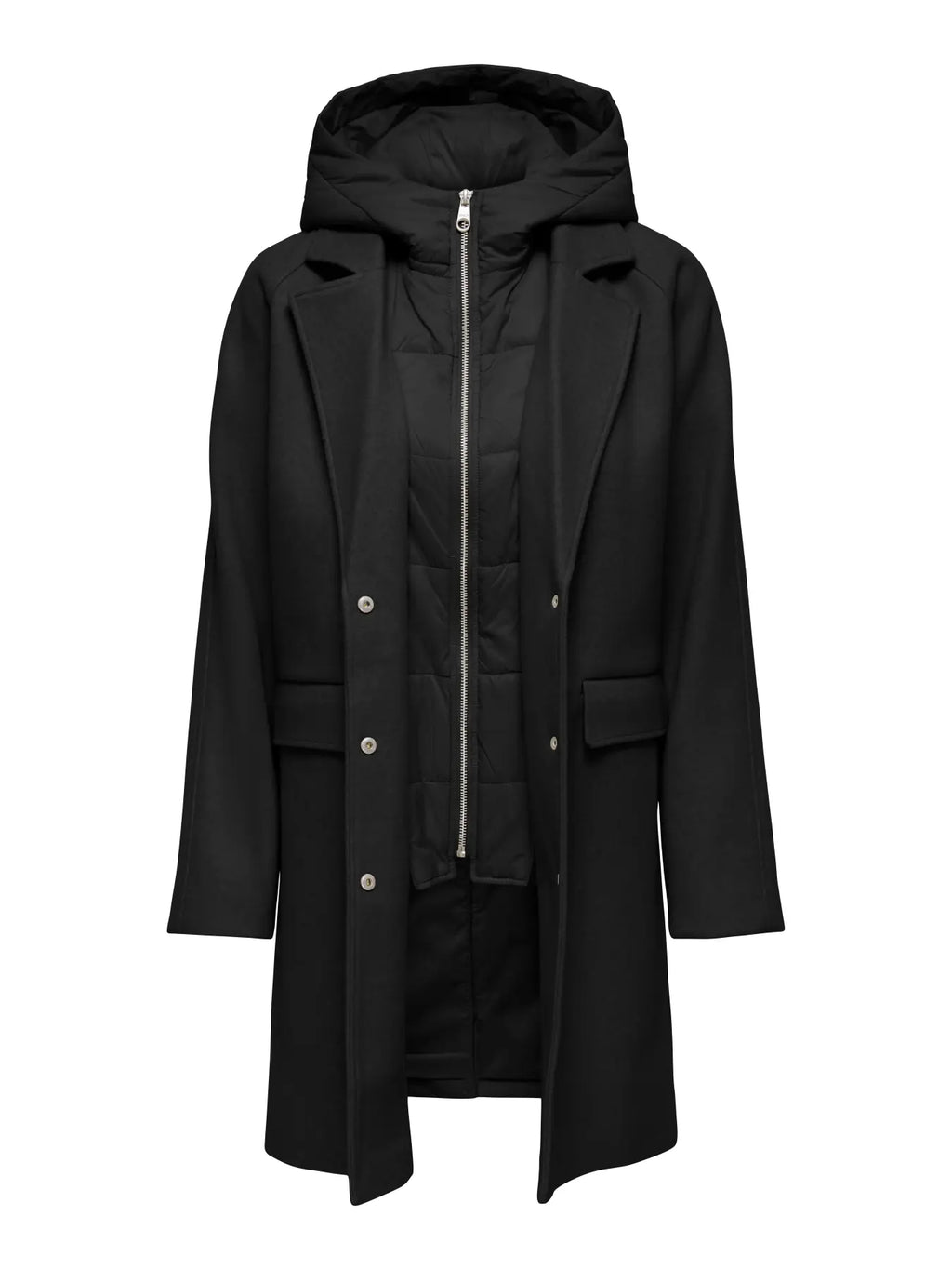 Only giubbino BLOOM HOOD COAT 15380748 Black