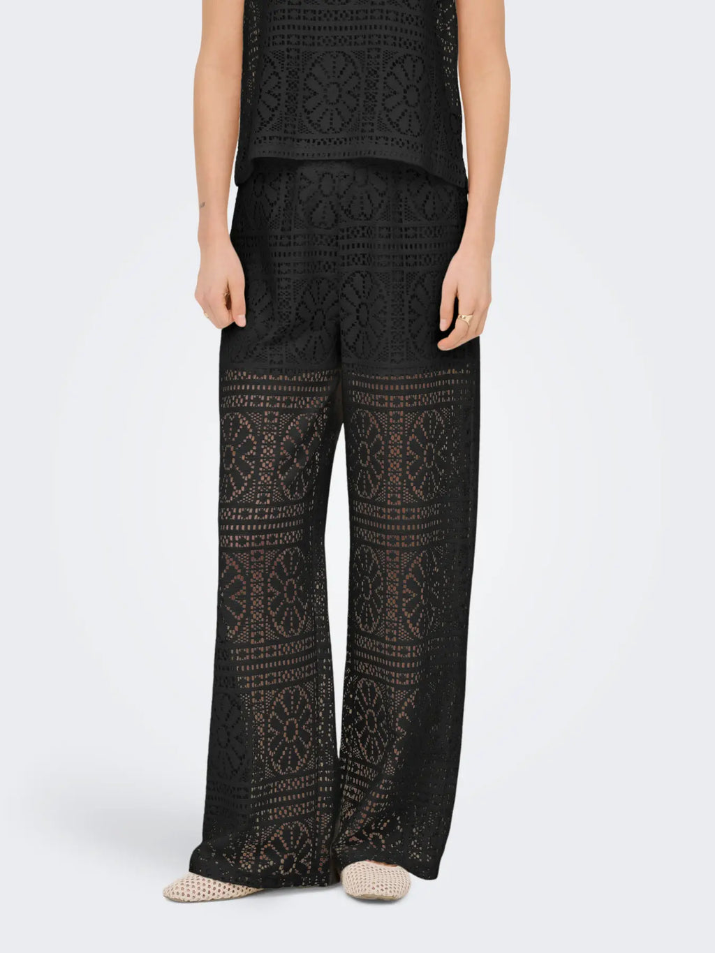 Only donna pantalone LIAN LIFE LACE WIDE 15372107