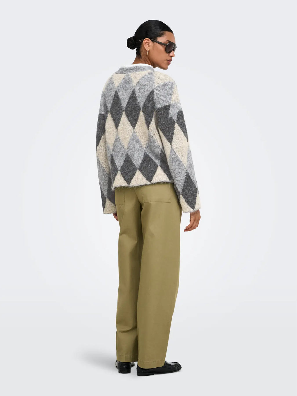 Only maglia NOEME 15378140 Light Grey Melange