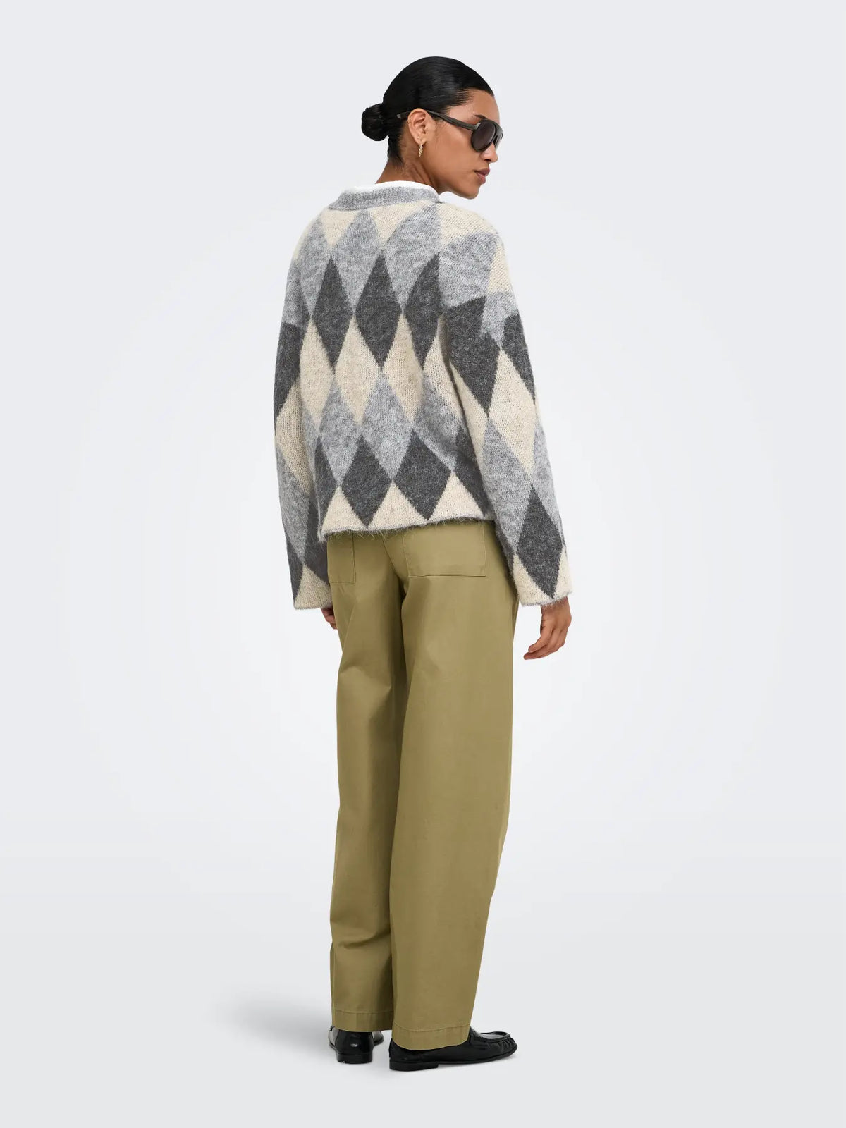 Only maglia NOEME 15378140 Light Grey Melange