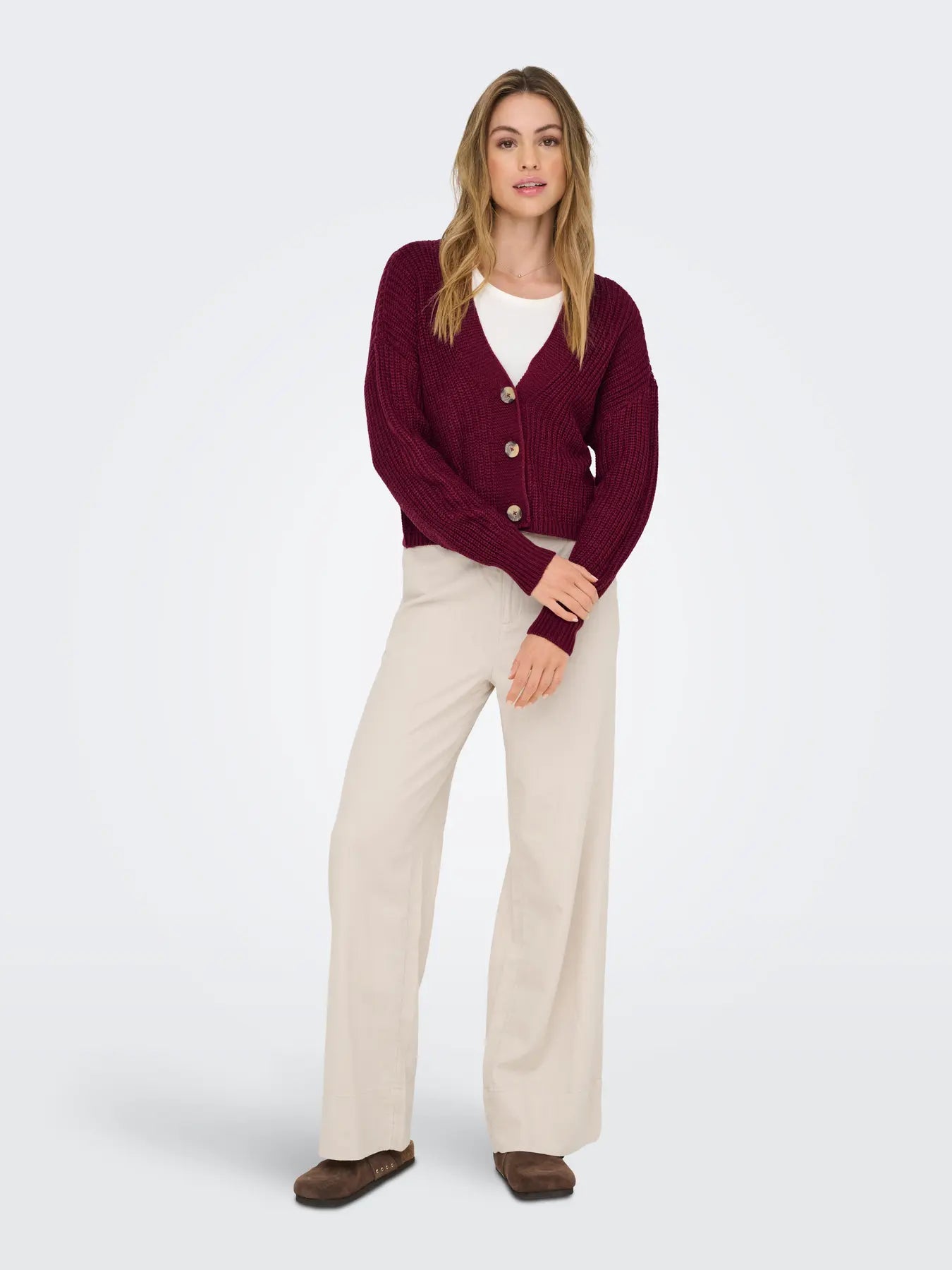 Only donna cardigan Carol 15211521 Cabernet