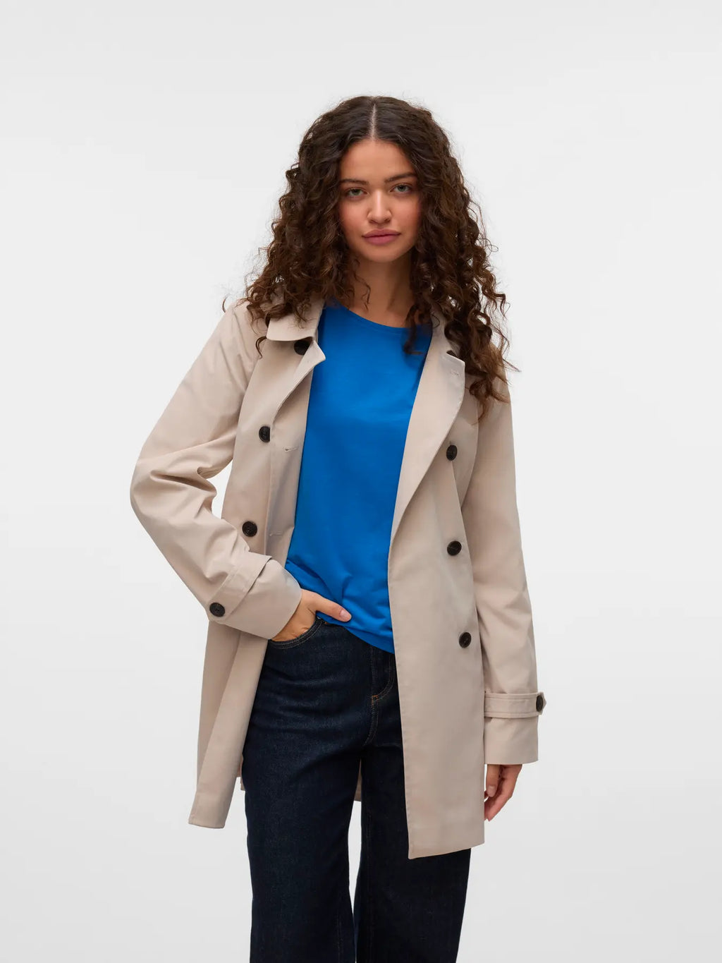 Vero Moda donna Trench Chelsea Oliva Coat 10329343 noos