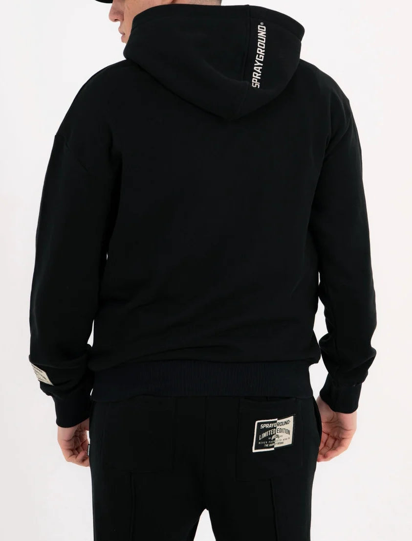 Sprayground uomo felpa PURE REGULAR HOODIE SP965BLK