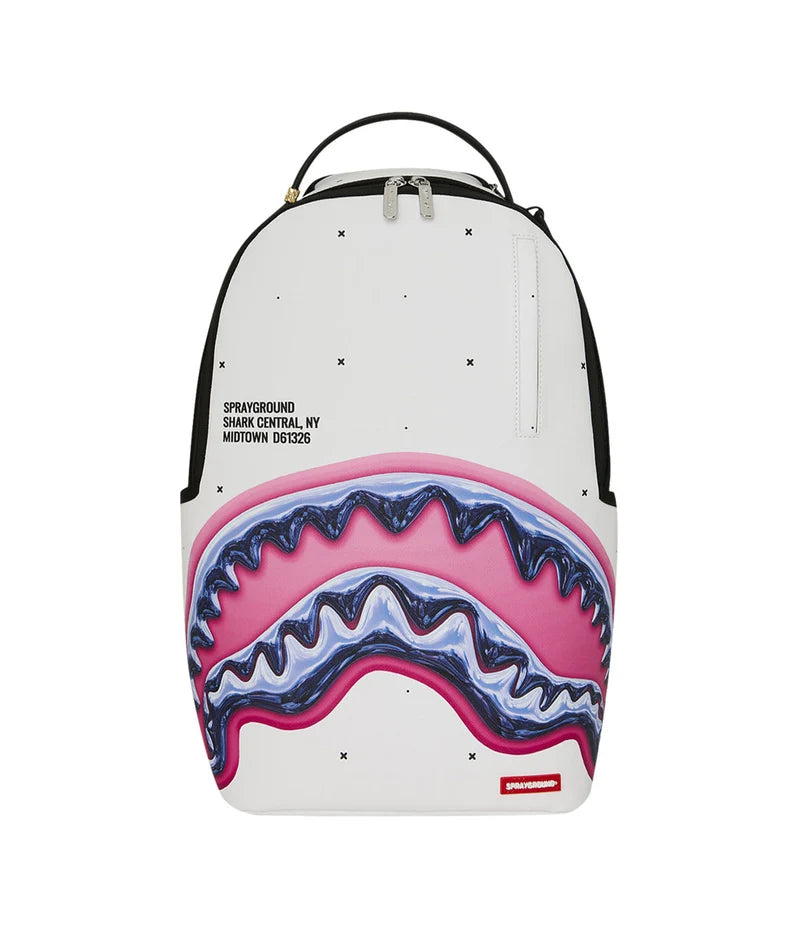 Sprayground zaino SHARK CENTRAL LIQUID CHROME B8427