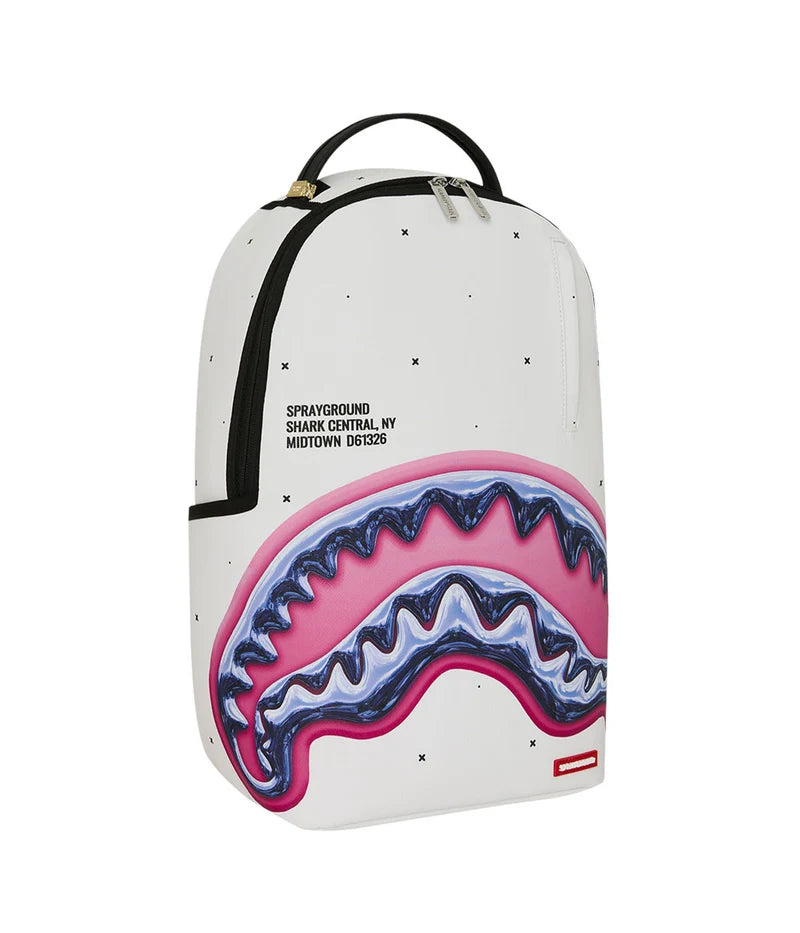 Sprayground zaino SHARK CENTRAL LIQUID CHROME B8427