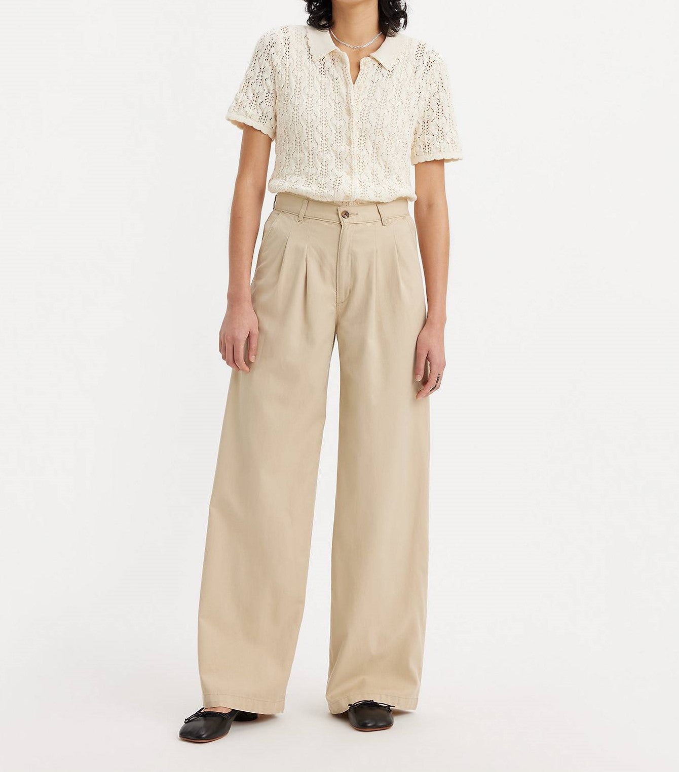 Levi's donna pantalone Pleated Wideleg A7535-0002