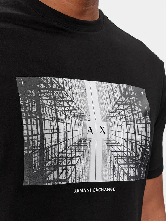 Armani Exchange uomo t-shirt 3DZTHV ZJBYZ 1200 Nero