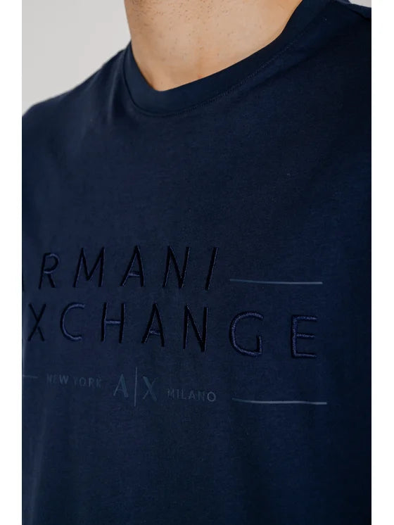 Armani Exchange uomo t-shirt 3DZTJC ZJBYZ 15BA Blu