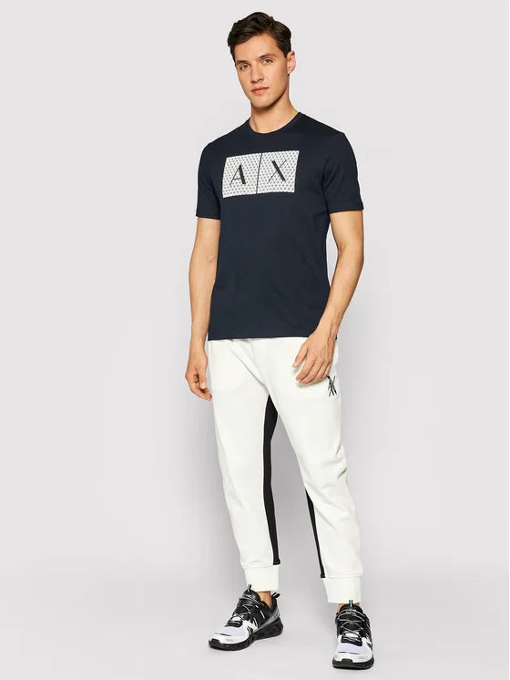 armani exchange uomo t-shirt 8NZTCK_Z8H4Z 1510 Blu Scuro