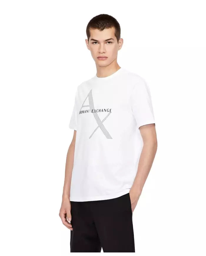 Armani Exchange uomo t-shirt 8NZT76 Z8H4Z 1100 Bianco