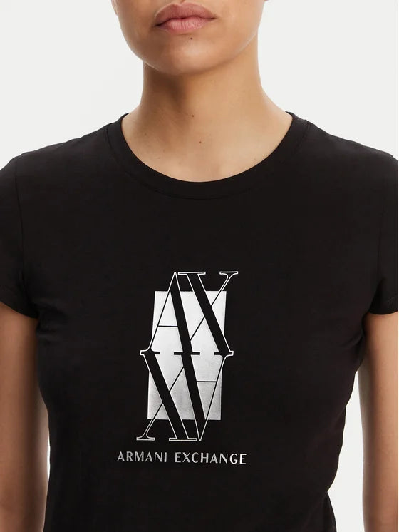 Armani Exchange donna t-shirt XW000511AF11929 UC001 Nero