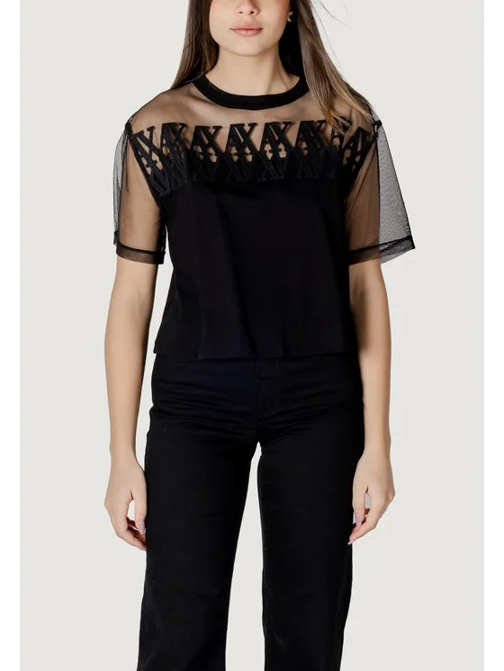 Armani Exchange donna t-shirt XW000516AF10359 UC001 Nero