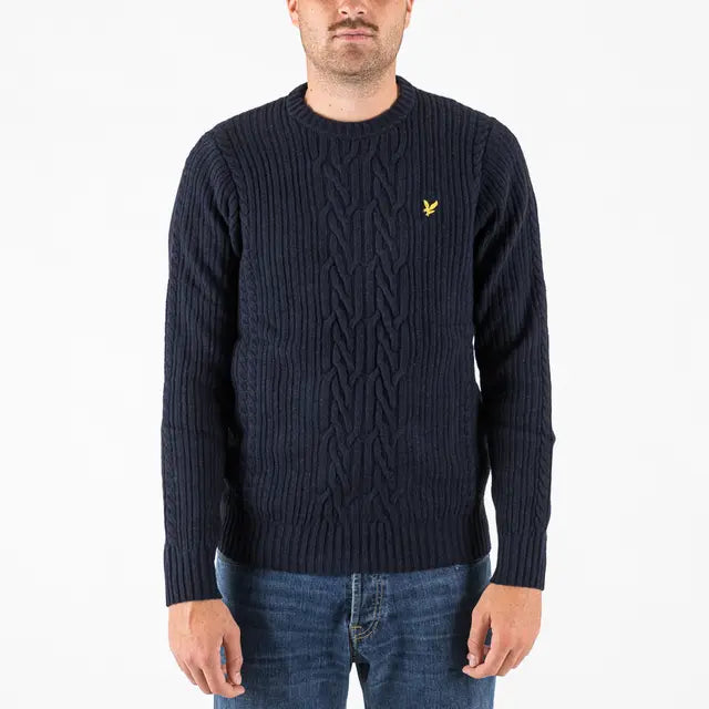 Lyle & Scott uomo maglia Ribbed Cable KN2318V Z56