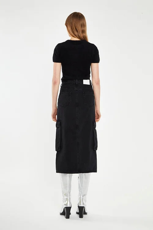 glamorous donna gonna AN4899 washed black