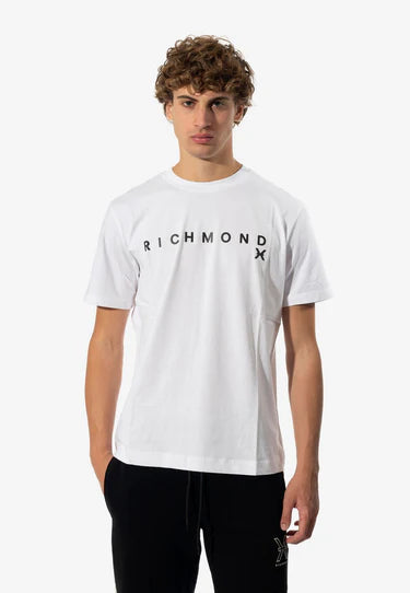 richmond uomo t-shirt olbeli MA24143TS  white