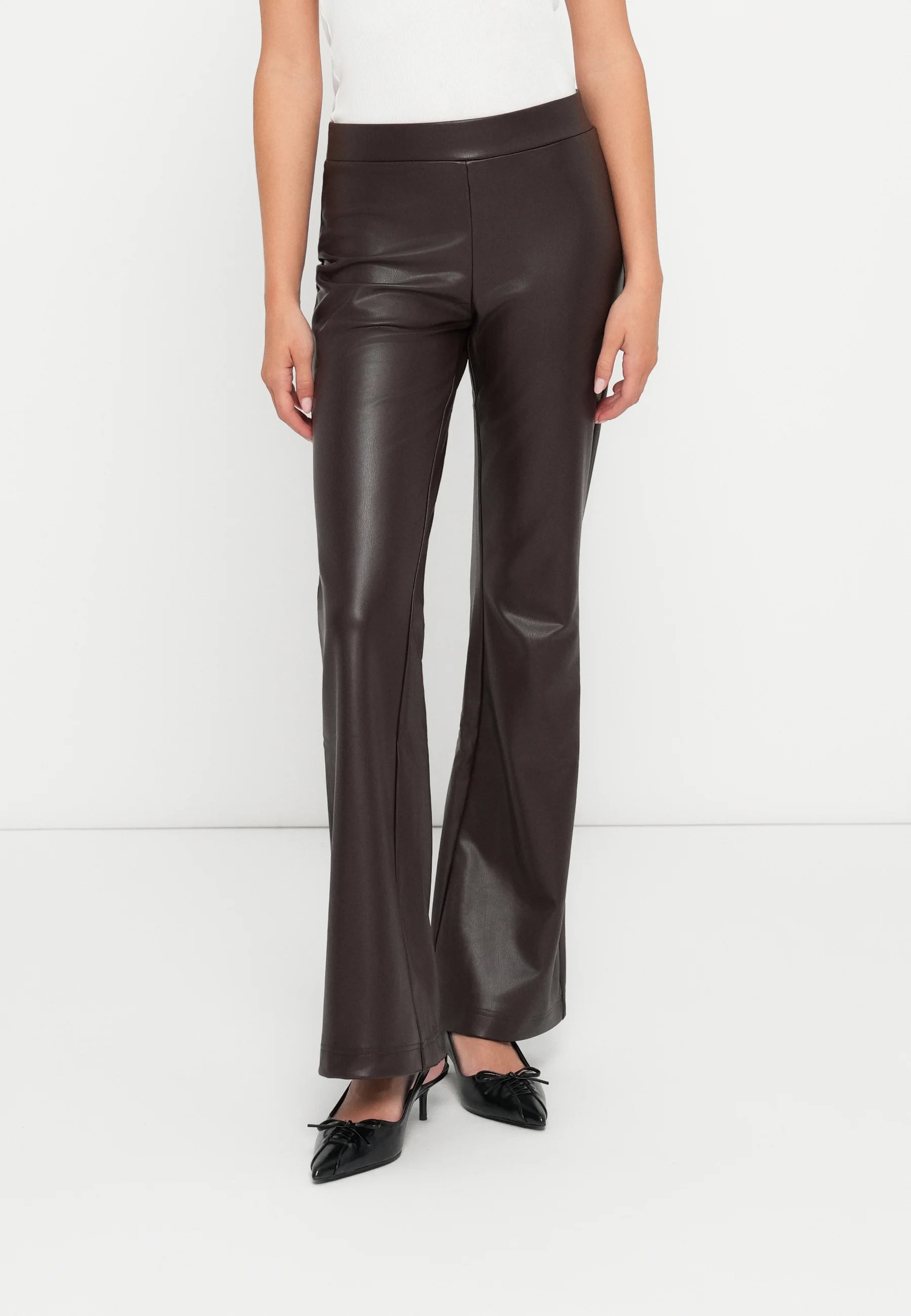 Only donna pantalone Paige Faux 15357670 BlackCoffe