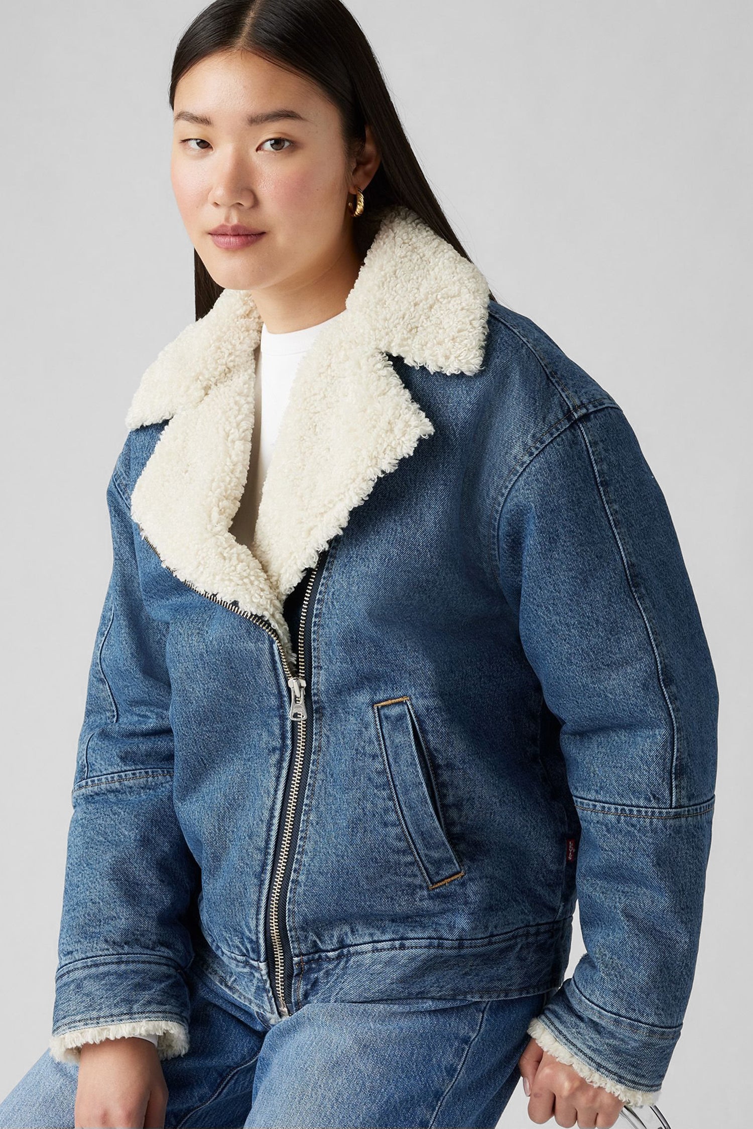 levi's donna giubbino Sherpa Flight A9370-0001