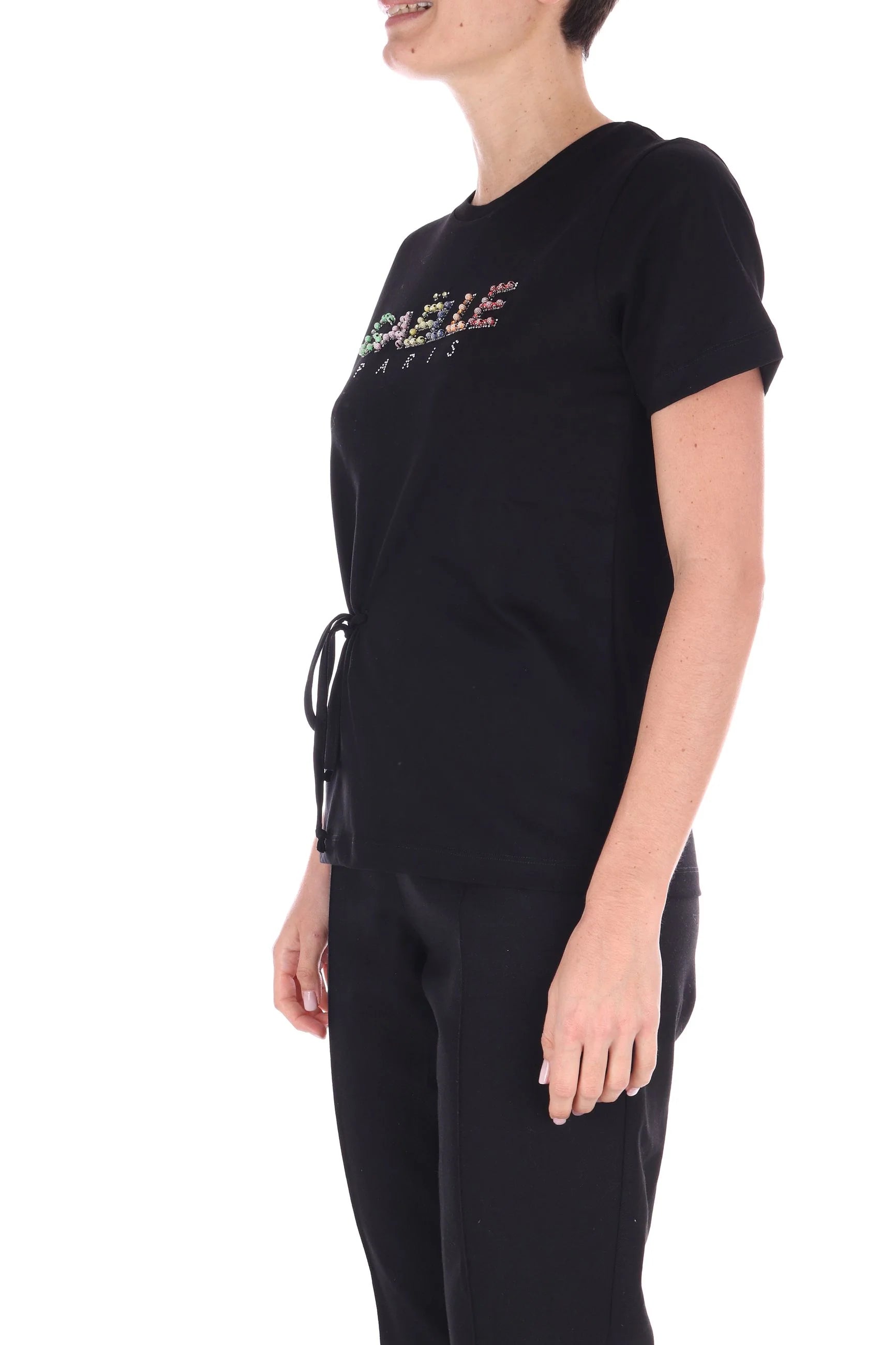 Gaelle donna t-shirt GAABW04567 - PTTS0037 - NE01 nero
