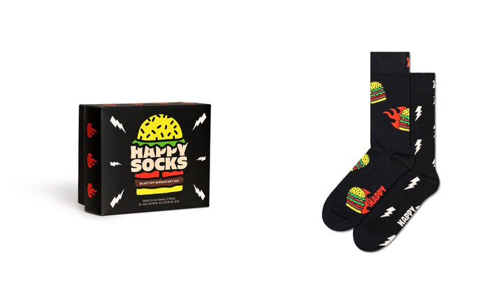 Happy Socks calzini 2-Pack Blast Off Burgher Gift
